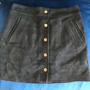 Madewell suede skirt